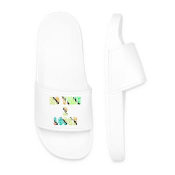 No time to waste - Men’s Pool Sliders - white - Front