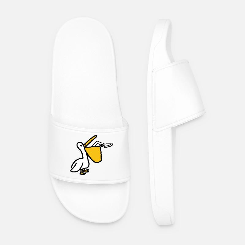 Raubvogel - Männer Badelatschen - Weiß