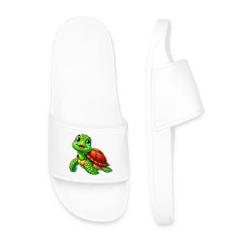 Tortue - Claquettes Homme - blanc - Devant
