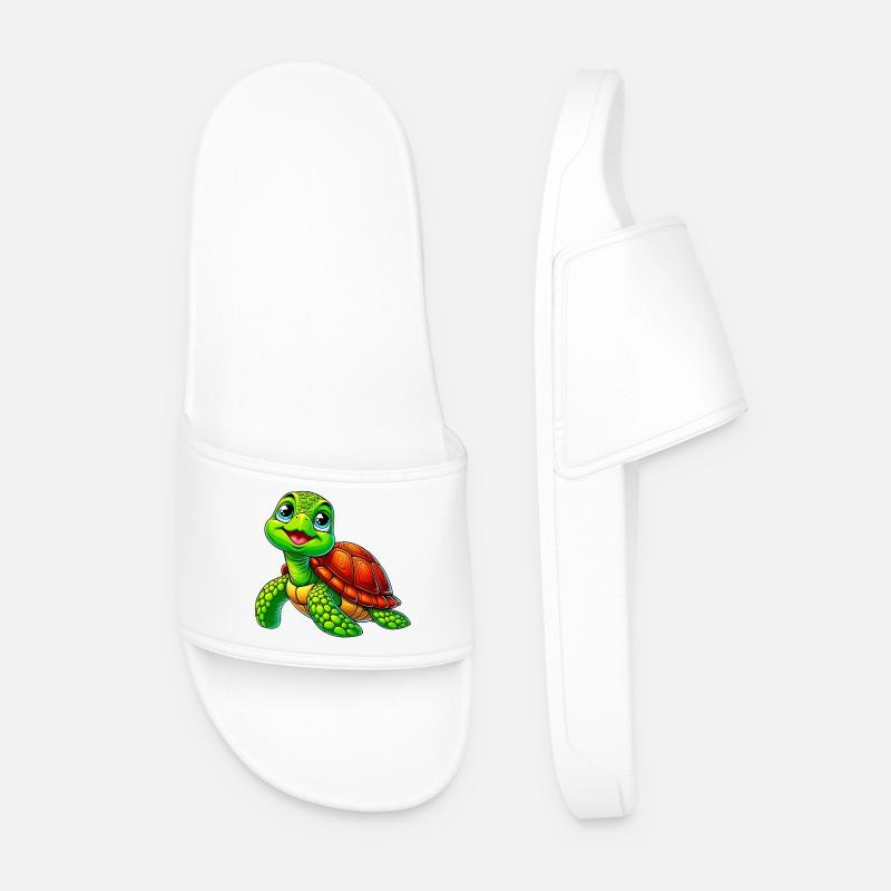 Turtle - Men’s Pool Sliders - white