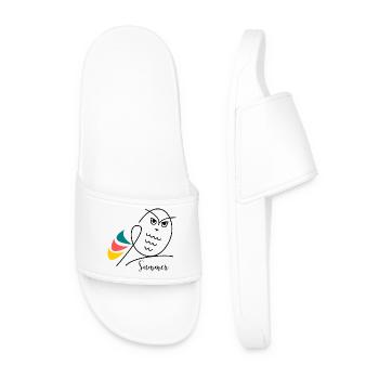 VACANCES. BONNES VACANCES. MAÎTRESSE. MAÎTRE. PROF - Claquettes Homme - blanc - Devant