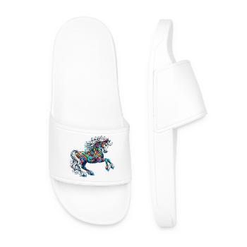 Cheval - Claquettes Homme - blanc - Devant