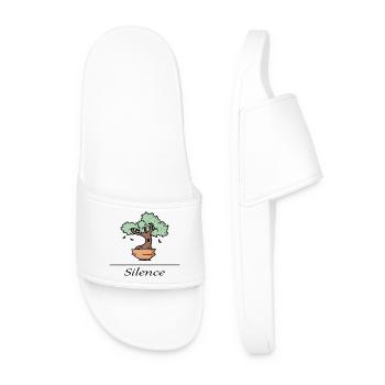 Arbre zen - silence - Claquettes Homme - blanc - Devant