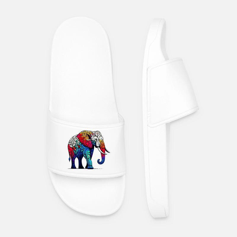 Elefant - Männer Badelatschen - Weiß