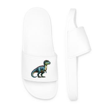 Dinosaurier - Männer Badelatschen - Weiß - Vorne