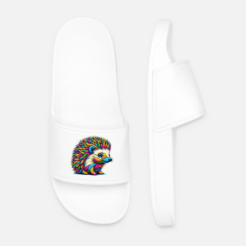 Hedgehog - Men’s Pool Sliders - white