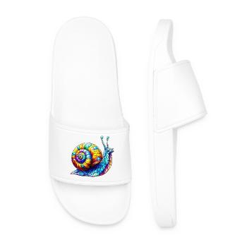 Snail - Men’s Pool Sliders - white - Front