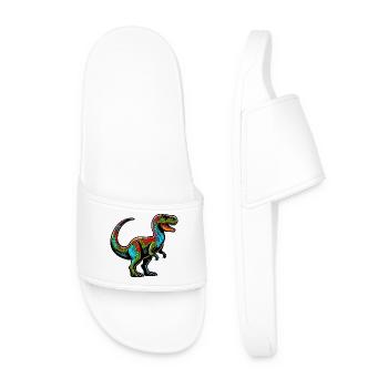 Dinosaure - Claquettes Homme - blanc - Devant