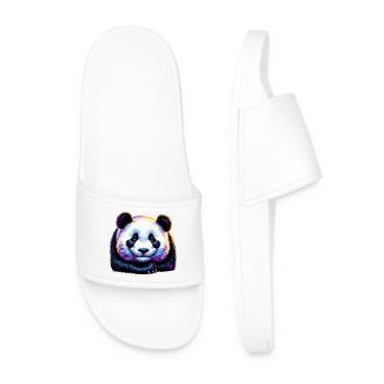 Panda - Männer Badelatschen - Weiß - Vorne