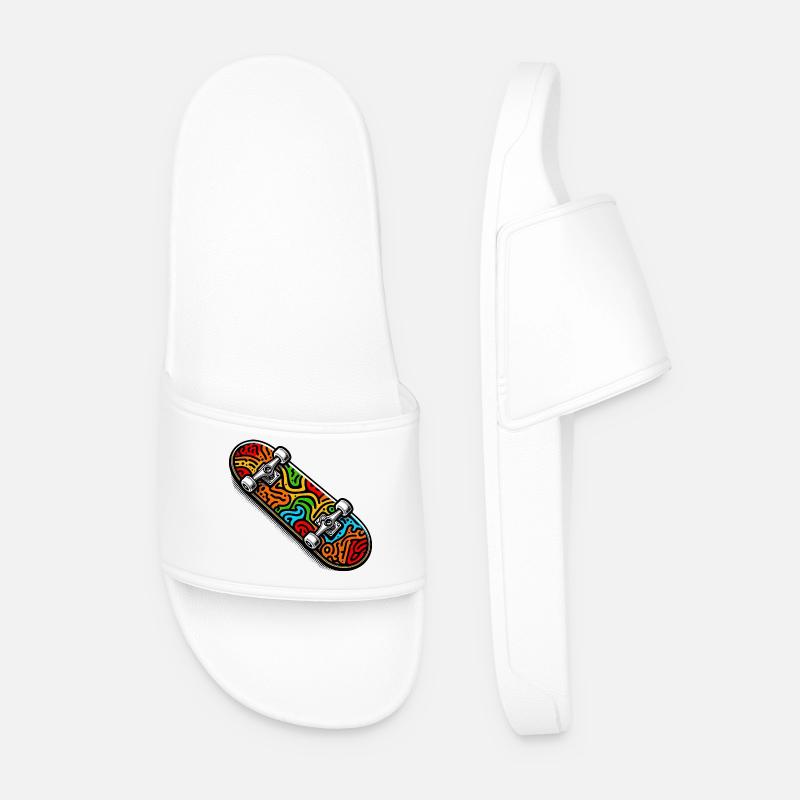 Skateboard - Men’s Pool Sliders - white