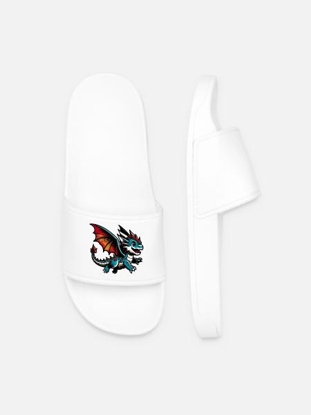 Dragon - Men’s Pool Sliders - white