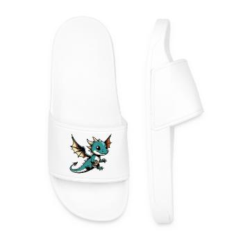 Dragon - Men’s Pool Sliders - white - Front