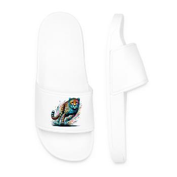 Cheetah - Men’s Pool Sliders - white - Front