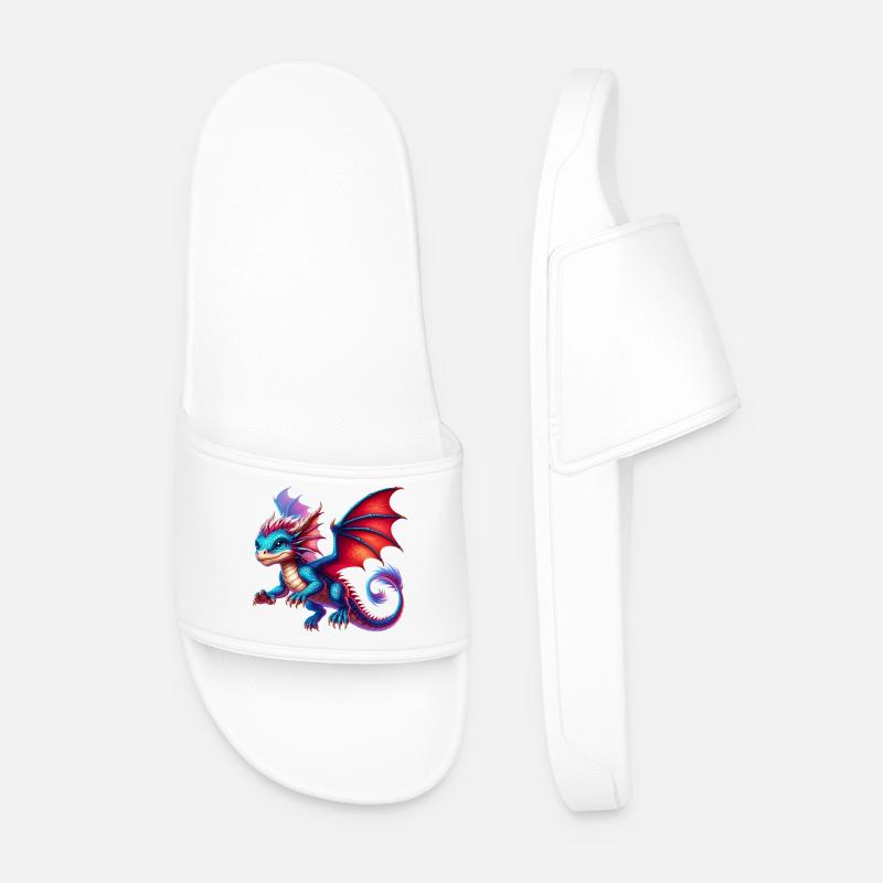 Dragon - Men’s Pool Sliders - white