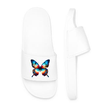 Schmetterling - Männer Badelatschen - Weiß - Vorne