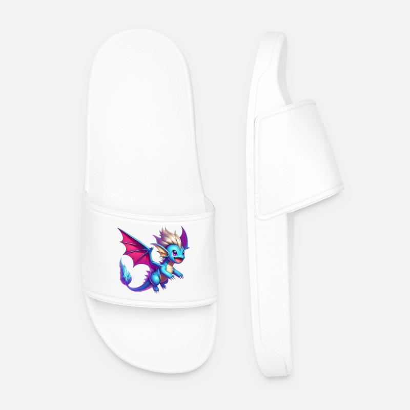 Dragon - Men’s Pool Sliders - white