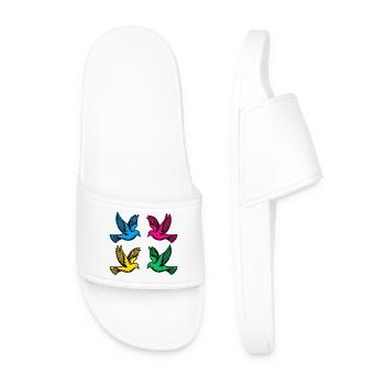 Doves - Men’s Pool Sliders - white - Front