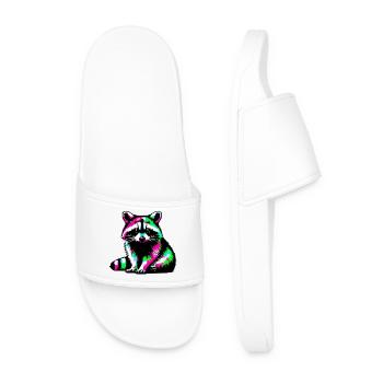 Raton laveur - Claquettes Homme - blanc - Devant