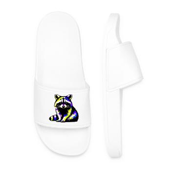 Raton laveur - Claquettes Homme - blanc - Devant