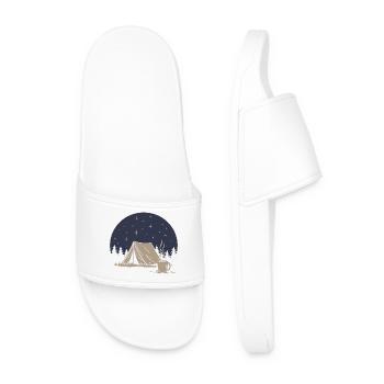 Camping et café - Claquettes Homme - blanc - Devant
