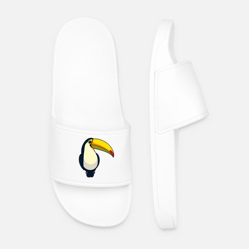 Tukan Vogel - Männer Badelatschen - Weiß