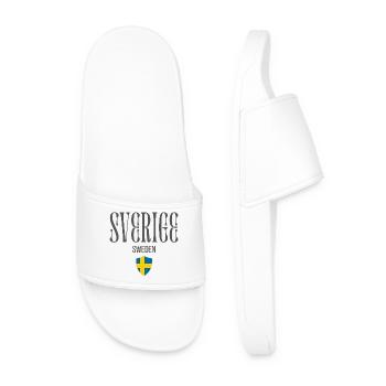 Swedish patriot, minimalist sleek design - Men’s Pool Sliders - white - Front