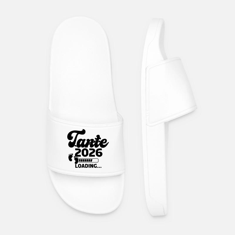 Aunt 2026 Loading - Men’s Pool Sliders - white