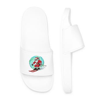Ski Noël Homme Ski Humour - Claquettes Homme - blanc - Devant