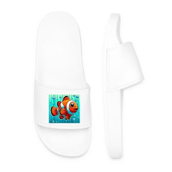 Clownfisch - Männer Badelatschen - Weiß - Vorne