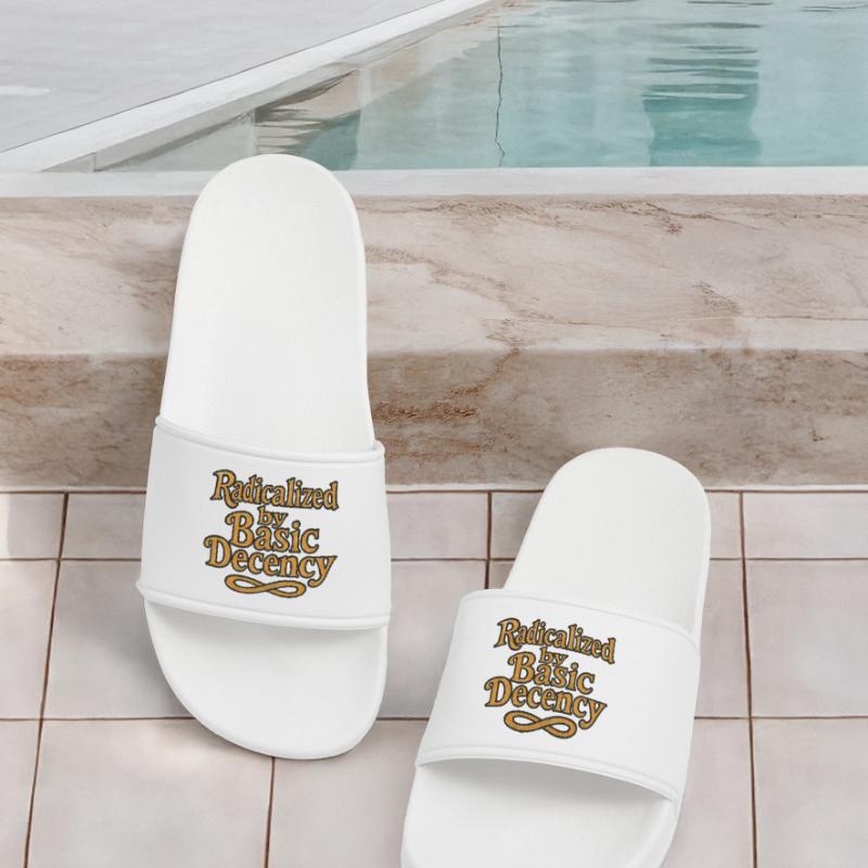 Radicalized by Basic Decency Men’s Pool Sliders