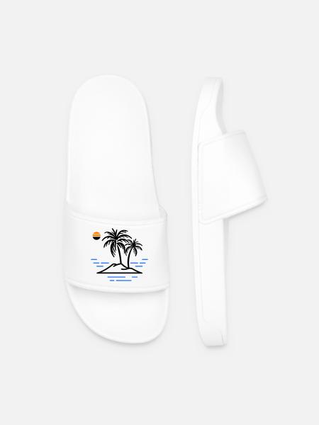 Palm Island - Men’s Pool Sliders - white