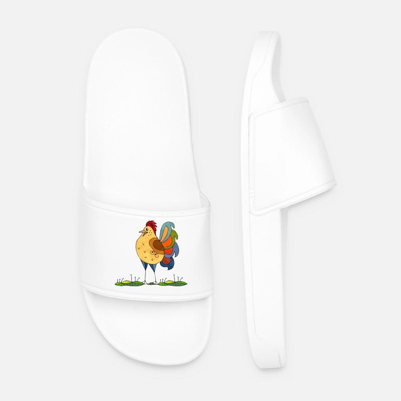 Hahn - Männer Badelatschen - Weiß