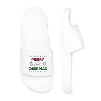 Merry Geekmas  - Claquettes Homme - blanc - Devant