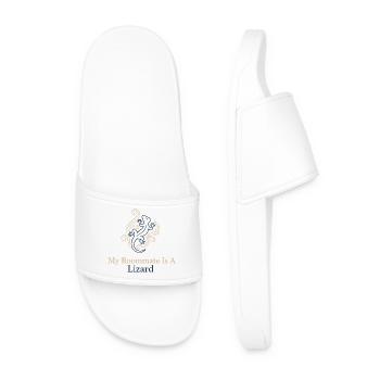 Mon colocataire est un lézard - Claquettes Homme - blanc - Devant