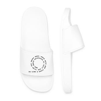Fais comme un escargot - Claquettes Homme - blanc - Devant