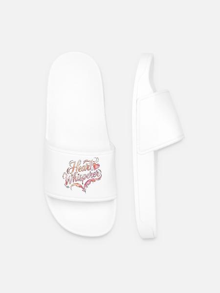 Cardiac Tech Heart Whisperer Cardiac Sonographer - Men’s Pool Sliders - white