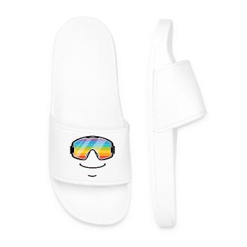Ski Goggles Rainbow Smile Après-Ski - Men’s Pool Sliders - white - Front