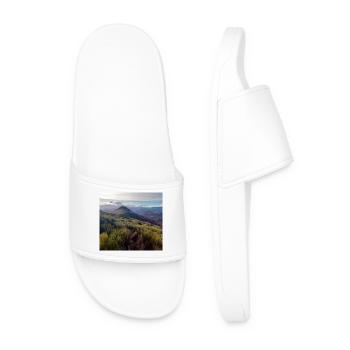 Ardèche Natural Landscape – Original Photo - Men’s Pool Sliders - white - Front