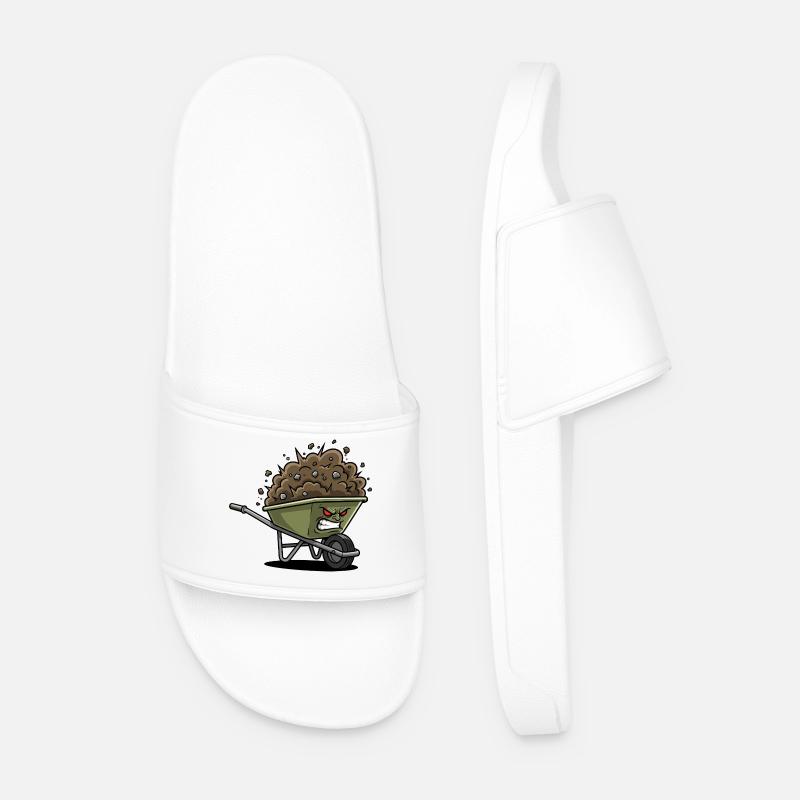 Wütender Schutt-Wagen - Männer Badelatschen - Weiß