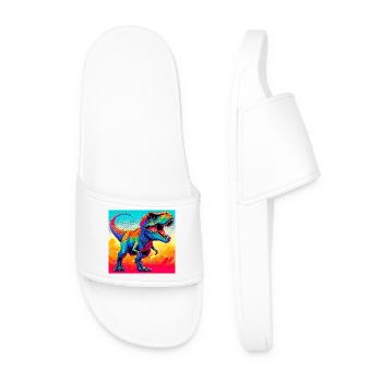 dinosaur - Men’s Pool Sliders - white - Front