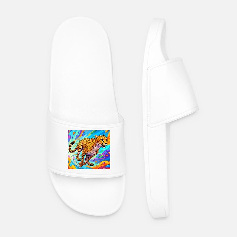 Gepard - Männer Badelatschen - Weiß