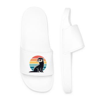 Furet rétro au soleil - Claquettes Homme - blanc - Devant