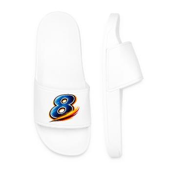 Numéro 8 Maillot de football Milieu de terrain polyvalent - Claquettes Homme - blanc - Devant