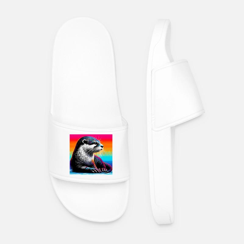 otter - Men’s Pool Sliders - white