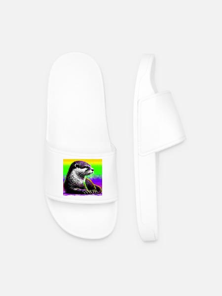 otter - Men’s Pool Sliders - white
