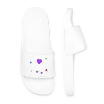 Heart and Starlet Teen Girl Vintage - Men’s Pool Sliders - white - Front