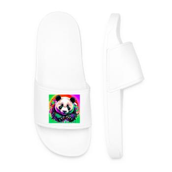 Panda - Männer Badelatschen - Weiß - Vorne