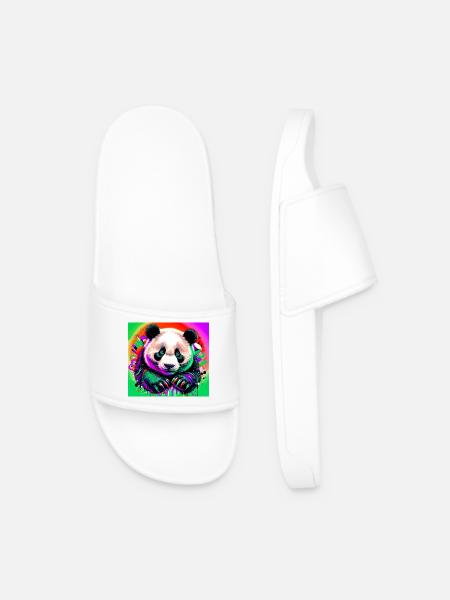 panda - Claquettes Homme - blanc