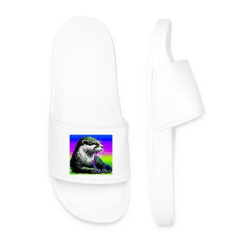 Otter - Männer Badelatschen - Weiß - Vorne