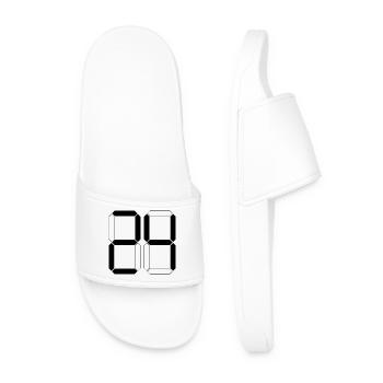 NUMÉRO 24 Vingt-Quatre Cadeaux Numériques - Claquettes Homme - blanc - Devant